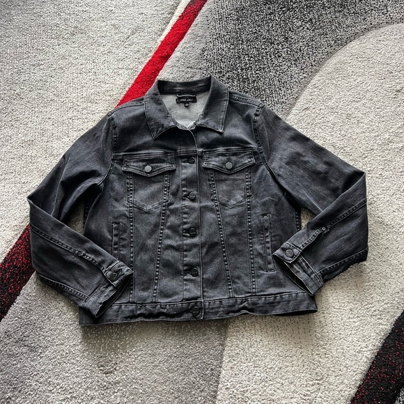Dear John Analise Black Denim Trucker Jacket - Picture 1 of 5
